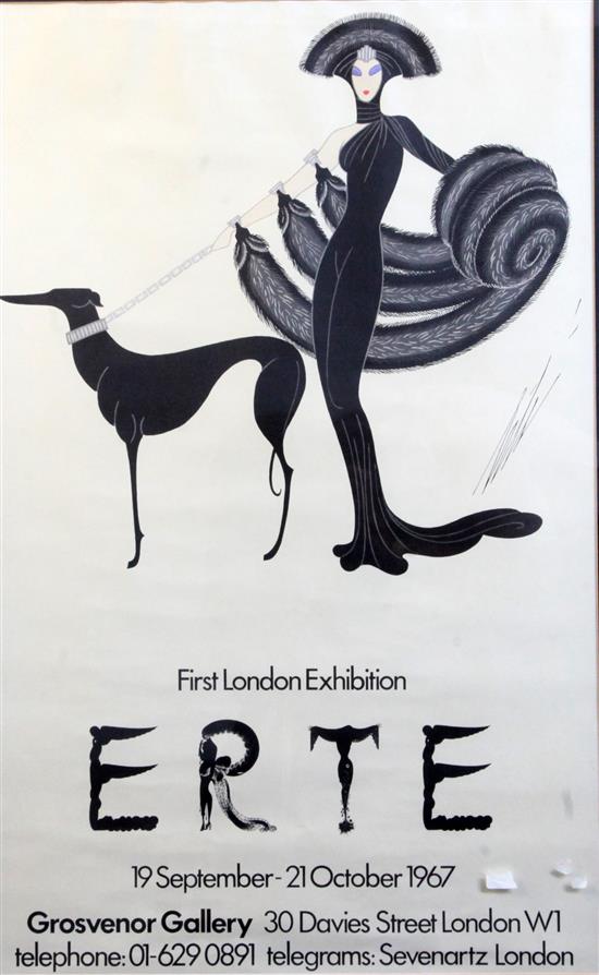 Romain de Tirtoff Erte (French/Russian 1892-1990) Octopus, costume for La Maré Folly Bergere 1919